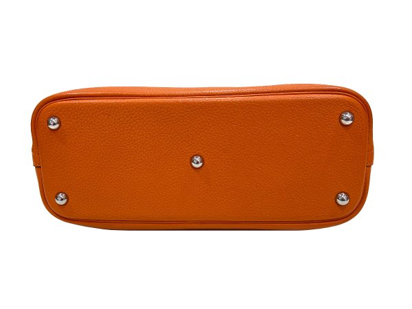 画像4: 【美品】HERMES エルメス ボリード 31 トリヨンクレマンス オレンジ シルバー金具 R刻印□ 中古 ハンドバッグ ショルダーバッグ 2WAYバッグ レディース 女性用 本革 レザー カーフ ブランド 希少 レア プレゼント ギフト バック (4)