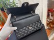 画像6: 【極美品】CHANEL シャネル A01112 マトラッセ 25 チェーンショルダー キャビアスキン ブラック シルバー金具 Wフラップ 30番台 中古 ハンドバッグ ショルダーバッグ ダブルフラップ レディース 女性用 黒 ブランド レザー カーフ 希少 レア プレゼント ギフト バック (6)