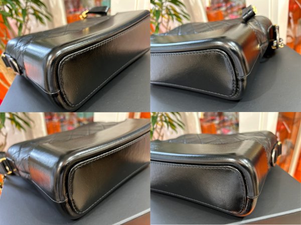 画像8: 【新品同様品】CHANEL シャネル AS1521 ガブリエル ドゥ ホーボー ショルダーバッグ エイジドカーフスキン ブラック ゴールド×シルバー金具 29番台 中古 ハンドバッグ 2WAYバッグ レディース 女性用 黒 ブランド レザー 希少 レア プレゼント ギフト バック (8)