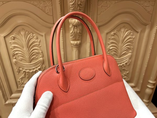 画像5: 【新品同様品】HERMES エルメス ボリード 27 ヴォーエプソン フラミンゴ シルバー金具 R刻印□ ピンク 中古 ハンドバッグ ショルダーバッグ 2WAYバッグ レディース 女性用 本革 レザー カーフ ブランド 希少 レア プレゼント ギフト バック (5)