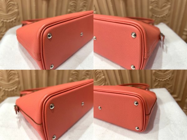 画像9: 【新品同様品】HERMES エルメス ボリード 27 ヴォーエプソン フラミンゴ シルバー金具 R刻印□ ピンク 中古 ハンドバッグ ショルダーバッグ 2WAYバッグ レディース 女性用 本革 レザー カーフ ブランド 希少 レア プレゼント ギフト バック (9)