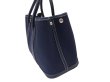 画像5: 【美品】HERMES エルメス ガーデンパーティ 30 TPM トワルオフィシエ×ブッフル ブルーインディゴ シルバー金具 I刻印□ ネイビー 中古 ハンドバッグ トートバッグ 2WAYバッグ レディース 女性用 本革 レザー ブランド 紺色 希少 レア プレゼント バック (5)