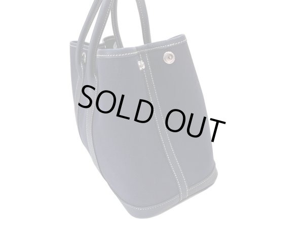 画像5: 【美品】HERMES エルメス ガーデンパーティ 30 TPM トワルオフィシエ×ブッフル ブルーインディゴ シルバー金具 I刻印□ ネイビー 中古 ハンドバッグ トートバッグ 2WAYバッグ レディース 女性用 本革 レザー ブランド 紺色 希少 レア プレゼント バック (5)