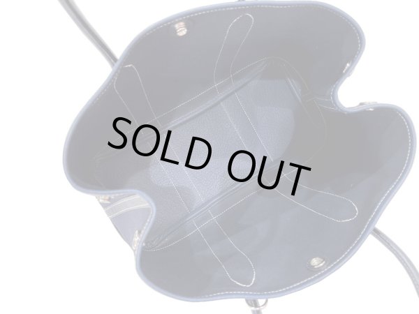 画像7: 【美品】HERMES エルメス ガーデンパーティ 30 TPM トワルオフィシエ×ブッフル ブルーインディゴ シルバー金具 I刻印□ ネイビー 中古 ハンドバッグ トートバッグ 2WAYバッグ レディース 女性用 本革 レザー ブランド 紺色 希少 レア プレゼント バック (7)