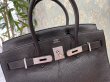 画像3: 【美品】HERMES エルメス バーキン 30 トゴ ブラック シルバー金具 N刻印□ 中古 ハンドバッグ トートバッグ レディース 女性用 ブランド 黒 本革 レザー カーフ トリヨン 希少 レア プレゼント ギフト バック (3)