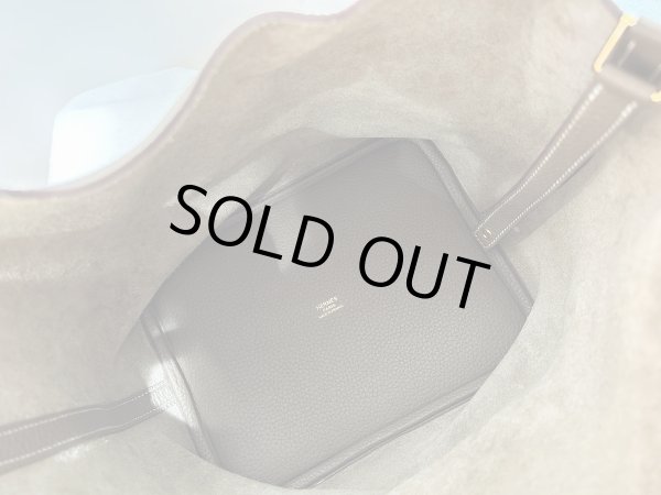 画像7: 【極美品】HERMES エルメス ピコタンロック 22 MM トリヨンクレマンス エトゥープ ゴールド金具 D刻印 グレー 中古 ハンドバッグ レディース 女性用 ブランド 本革 レザー カーフ 希少 レア プレゼント ギフト バック (7)