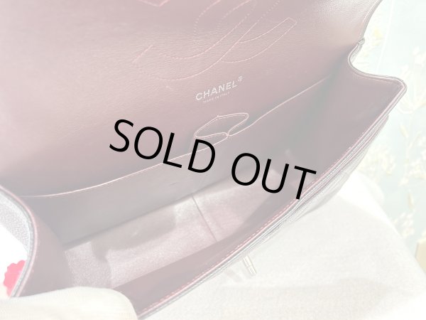 画像8: 【極美品】CHANEL シャネル A58600 マトラッセ 30 チェーンショルダー キャビアスキン ブラック シルバー金具 Wフラップ 23番台 中古 ハンドバッグ デカマトラッセ ダブルフラップ レディース 女性用 黒 ブランド レザー 希少 レア プレゼント ギフト バック (8)