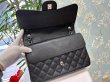 画像6: 【極美品】CHANEL シャネル A58600 マトラッセ 30 チェーンショルダー キャビアスキン ブラック シルバー金具 Wフラップ 23番台 中古 ハンドバッグ デカマトラッセ ダブルフラップ レディース 女性用 黒 ブランド レザー 希少 レア プレゼント ギフト バック (6)
