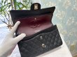画像7: 【極美品】CHANEL シャネル A01112 マトラッセ 25 チェーンショルダー キャビアスキン ブラック シルバー金具 Wフラップ 19番台 中古 ハンドバッグ ショルダーバッグ ダブルフラップ レディース 女性用 黒 ブランド レザー カーフ 希少 レア プレゼント ギフト バック (7)