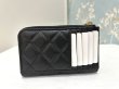 画像3: 【新品】【未使用品】CHANEL シャネル AP3179 B10583 C3906 マトラッセ クラシック ジップ カードケース グレインド カーフスキン ブラック ゴールド金具 26S 財布 コインケース 名刺入れ レディース 女性用 ブランド 本革 レザー 黒 希少 レア プレゼント ギフト (3)