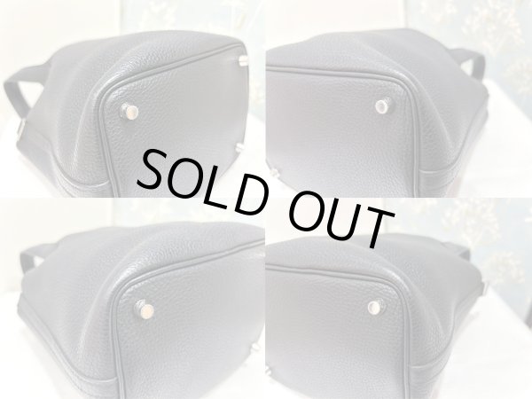 画像8: 【美品】HERMES エルメス ピコタンロック 18 PM トリヨンクレマンス ブラック シルバー金具 D刻印 中古 ハンドバッグ レディース 女性用 ブランド 黒 本革 レザー カーフ 希少 レア プレゼント ギフト バック (8)