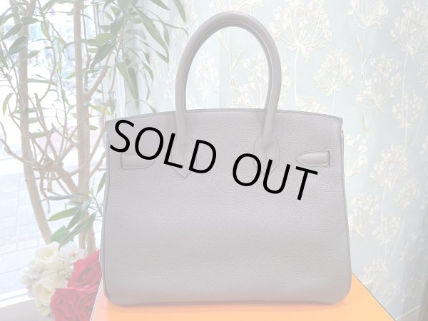 画像2: 【新品同様品】HERMES エルメス バーキン 30 トゴ エタン ゴールド金具 A刻印 グレー 中古 ハンドバッグ トートバッグ レディース 女性用 ブランド 本革 レザー カーフ トリヨン 希少 レア プレゼント ギフト バック (2)