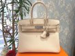 画像1: 【新品同様品】HERMES エルメス バーキン 30 ヴォーエプソン クレ シルバー金具 U刻印 ベージュ 中古 ハンドバッグ トートバッグ レディース 女性用 ブランド オフホワイト アイボリー 本革 レザー カーフ 希少 レア プレゼント ギフト バック (1)