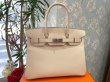 画像3: 【新品同様品】HERMES エルメス バーキン 30 ヴォーエプソン クレ シルバー金具 U刻印 ベージュ 中古 ハンドバッグ トートバッグ レディース 女性用 ブランド オフホワイト アイボリー 本革 レザー カーフ 希少 レア プレゼント ギフト バック (3)