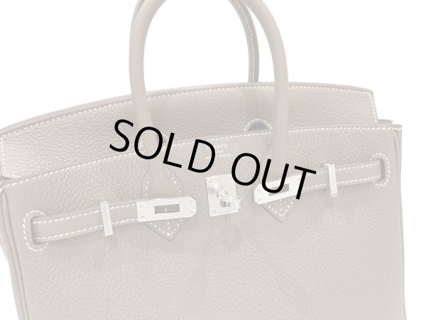 画像3: 【新品】【未使用品】HERMES エルメス バーキン 25 トゴ エトゥープ シルバー金具 K刻印 グレー ハンドバッグ トートバッグ レディース 女性用 本革 レザー カーフ ブランド 希少 レア プレゼント ギフト バック (3)