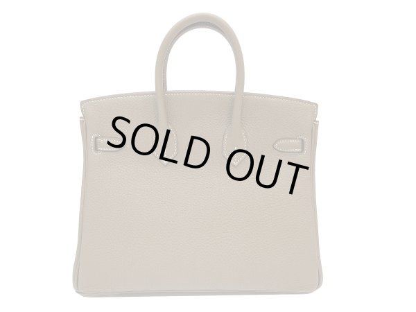 画像2: 【新品】【未使用品】HERMES エルメス バーキン 25 トゴ エトゥープ シルバー金具 K刻印 グレー ハンドバッグ トートバッグ レディース 女性用 本革 レザー カーフ ブランド 希少 レア プレゼント ギフト バック (2)