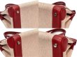 画像8: 【極美品】HERMES エルメス バーキン 30 トリヨンクレマンス×トワルアッシュ ルージュヴィフ シルバー金具 H刻□ レッド 中古 ハンドバッグ トートバッグ レディース 女性用 ブランド 赤 本革 レザー カーフ トゴ 希少 レア プレゼント ギフト バック (8)