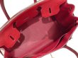 画像7: 【極美品】HERMES エルメス バーキン 30 トリヨンクレマンス×トワルアッシュ ルージュヴィフ シルバー金具 H刻□ レッド 中古 ハンドバッグ トートバッグ レディース 女性用 ブランド 赤 本革 レザー カーフ トゴ 希少 レア プレゼント ギフト バック (7)