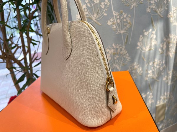 画像5: 【新品同様品】HERMES エルメス ボリード 1923 25 ヴォーエプソン ナタ ゴールド金具 U刻印 ハンドバッグ ショルダーバッグ 2WAYバッグ レディース 女性用 本革 レザー カーフ ベージュ オフホワイト ブランド 希少 レア プレゼント ギフト バック (5)