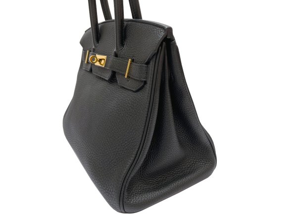 画像6: 【極美品】HERMES エルメス バーキン 30 トゴ ブラック ゴールド金具 R刻□ 中古 ハンドバッグ トートバッグ レディース 女性用 ブランド 黒 本革 レザー カーフ トリヨン 希少 レア プレゼント ギフト バック (6)