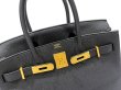 画像4: 【新品同様品】HERMES エルメス バーキン 30 トゴ ブラック ゴールド金具 D刻印 中古 ハンドバッグ トートバッグ レディース 女性用 ブランド 黒 本革 レザー カーフ トリヨン 希少 レア プレゼント ギフト バック (4)