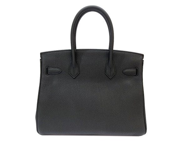 画像3: 【新品同様品】HERMES エルメス バーキン 30 トゴ ブラック ゴールド金具 D刻印 中古 ハンドバッグ トートバッグ レディース 女性用 ブランド 黒 本革 レザー カーフ トリヨン 希少 レア プレゼント ギフト バック (3)
