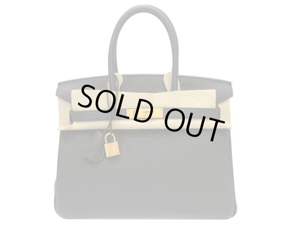 画像1: 【新品同様品】HERMES エルメス バーキン 30 トゴ ブラック ゴールド金具 D刻印 中古 ハンドバッグ トートバッグ レディース 女性用 ブランド 黒 本革 レザー カーフ トリヨン 希少 レア プレゼント ギフト バック (1)