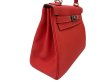画像8: 【極美品】HERMES エルメス ケリー 28 内縫い トゴ ルージュピヴォワンヌ シルバー金具 C刻印 中古 ハンドバッグ ショルダーバッグ 2WAYバッグ レディース 女性用 ブランド ピンク ルージュ レッド 本革 レザー カーフ トリヨン 希少 レア プレゼント ギフト バック (8)