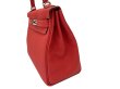 画像7: 【極美品】HERMES エルメス ケリー 28 内縫い トゴ ルージュピヴォワンヌ シルバー金具 C刻印 中古 ハンドバッグ ショルダーバッグ 2WAYバッグ レディース 女性用 ブランド ピンク ルージュ レッド 本革 レザー カーフ トリヨン 希少 レア プレゼント ギフト バック (7)