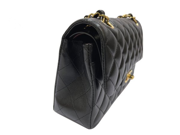 画像6: 【新品同様品】CHANEL シャネル A01113 マトラッセ 23 チェーンショルダー ラムスキン ブラック ゴールド金具 Wフラップ 26番台 中古 ハンドバッグ ショルダーバッグ ダブルフラップ レディース 女性用 黒 ブランド レザー カーフ 希少 レア プレゼント ギフト バック (6)