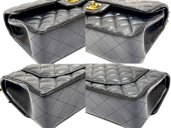 画像10: 【新品同様品】CHANEL シャネル A01113 マトラッセ 23 チェーンショルダー ラムスキン ブラック ゴールド金具 Wフラップ 26番台 中古 ハンドバッグ ショルダーバッグ ダブルフラップ レディース 女性用 黒 ブランド レザー カーフ 希少 レア プレゼント ギフト バック (10)