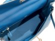 画像9: 【新品同様品】HERMES エルメス ケリー 32 内縫い ギリーズ グランアッシュ×スイフト ブルードガリス シルバー金具 R刻□ 中古 ハンドバッグ ショルダーバッグ 2WAYバッグ レディース 女性用 ブランド 青 本革 レザー カーフ 希少 レア プレゼント ギフト バック (9)