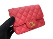 画像4: 【新品同様品】CHANEL シャネル A01115 ミニ マトラッセ チェーンショルダー キャビアスキン ピンク ゴールド金具 23番台 中古 ハンドバッグ ショルダーバッグ シングルフラップ レディース 女性用 ブランド レッド レザー カーフ プレゼント ギフト バック (4)