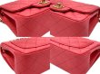 画像9: 【新品同様品】CHANEL シャネル A01115 ミニ マトラッセ チェーンショルダー キャビアスキン ピンク ゴールド金具 23番台 中古 ハンドバッグ ショルダーバッグ シングルフラップ レディース 女性用 ブランド レッド レザー カーフ プレゼント ギフト バック (9)