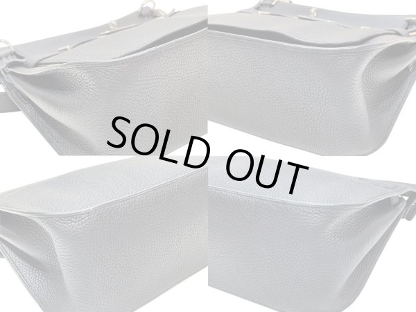 画像10: 【新品同様品】HERMES エルメス ジプシエール28 トリヨンクレマンス ブラック シルバー金具 N刻印□ 中古 ショルダーバッグ メッセンジャーバッグ 斜め掛け レディース 女性用 ブランド 本革 レザー カーフ 黒 希少 レア プレゼント ギフト バック (10)