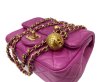 画像6: 【新品同様品】CHANEL シャネル AS1786 ミニ マトラッセ ボール チェーンショルダー ラムスキン パープル マットゴールド金具 31番台 ココボール 中古 ハンドバッグ ショルダーバッグ シングルフラップ レディース 女性用 ブランド レザー カーフ プレゼント バック (6)