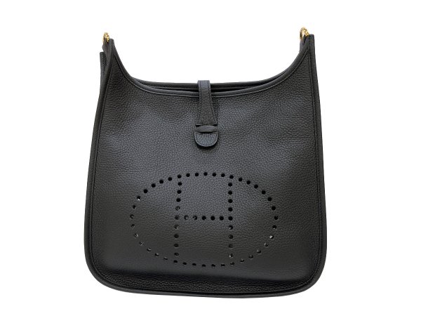 画像2: 【新品】【未使用品】HERMES エルメス エヴリン 3 29 PM ブラック トリヨンクレマンス ゴールド金具 G刻印 エブリン ショルダーバッグ メッセンジャーバッグ 斜め掛け レディース 女性用 本革 レザー 黒 カーフ ブランド 定番 人気 プレゼント ギフト バック (2)