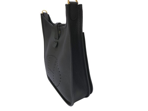 画像5: 【新品】【未使用品】HERMES エルメス エヴリン 3 29 PM ブラック トリヨンクレマンス ゴールド金具 G刻印 エブリン ショルダーバッグ メッセンジャーバッグ 斜め掛け レディース 女性用 本革 レザー 黒 カーフ ブランド 定番 人気 プレゼント ギフト バック (5)
