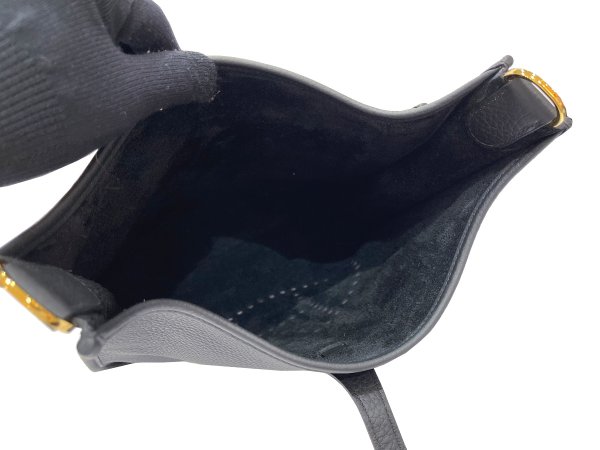 画像7: 【新品】【未使用品】HERMES エルメス エヴリン 3 29 PM ブラック トリヨンクレマンス ゴールド金具 G刻印 エブリン ショルダーバッグ メッセンジャーバッグ 斜め掛け レディース 女性用 本革 レザー 黒 カーフ ブランド 定番 人気 プレゼント ギフト バック (7)