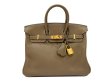 画像1: 【新品同様品】HERMES エルメス バーキン 25 スイフト エトゥープ ゴールド金具 X刻印 中古 ハンドバッグ トートバッグ レディース 女性用 ブランド 本革 レザー カーフ グレー グレージュ 希少 レア プレゼント ギフト バック (1)