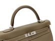画像6: 【極美品】HERMES エルメス ケリー 32 内縫い トゴ エトゥープ シルバー金具 C刻 シルバー金具 R刻□ グレー 中古 ハンドバッグ ショルダーバッグ 2WAYバッグ レディース 女性用 ブランド グレージュ 本革 レザー カーフ 希少 レア プレゼント ギフト バック (6)