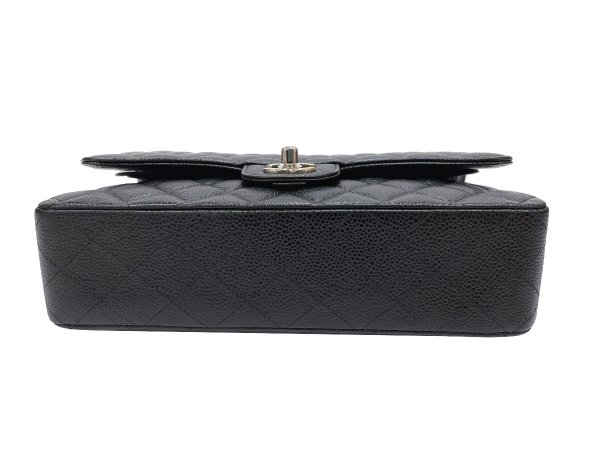 画像3: 【新品同様品】CHANEL シャネル A01112 マトラッセ 25 チェーンショルダー キャビアスキン ブラック シルバー金具 Wフラップ 25番台 中古 ハンドバッグ ショルダーバッグ ダブルフラップ レディース 女性用 黒 ブランド レザー カーフ レア プレゼント ギフト バック (3)