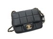 画像2: 【新品同様品】CHANEL シャネル AS1786 ミニ マトラッセ ロゴキューブ チェーンショルダー ラムスキン ブラック ゴールド金具 ランダムプレート 中古 ハンドバッグ ショルダーバッグ シングルフラップ レディース 女性用 ブランド 黒 レザー カーフ プレゼント バック (2)